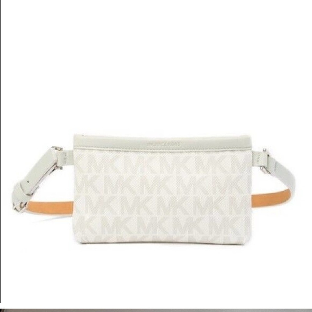 Michael Kors MK Vanilla Signature Logo Belt Wallet
Large Waist Pouch Bag